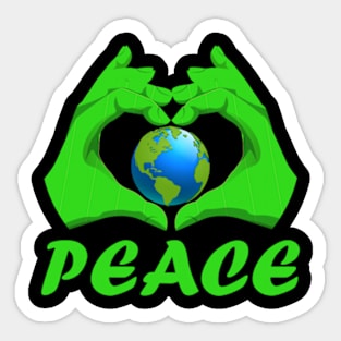 green heart Sticker